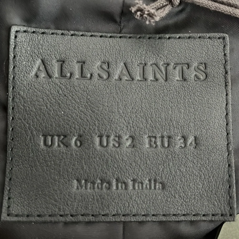 ALLSAINTS Oxblood Red Catch Biker Leather Coat - Picture 9 of 9